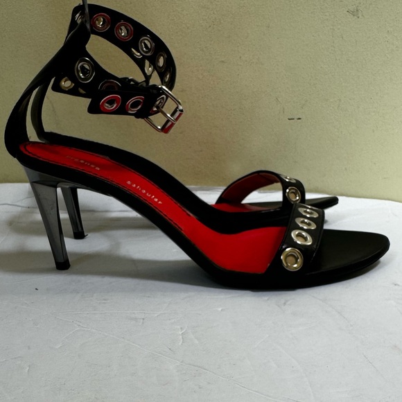 Proenza Schouler Grommets Leather Strappy Ankle Sandals Shoes Rings Sexy Goth 38 - Picture 9 of 16